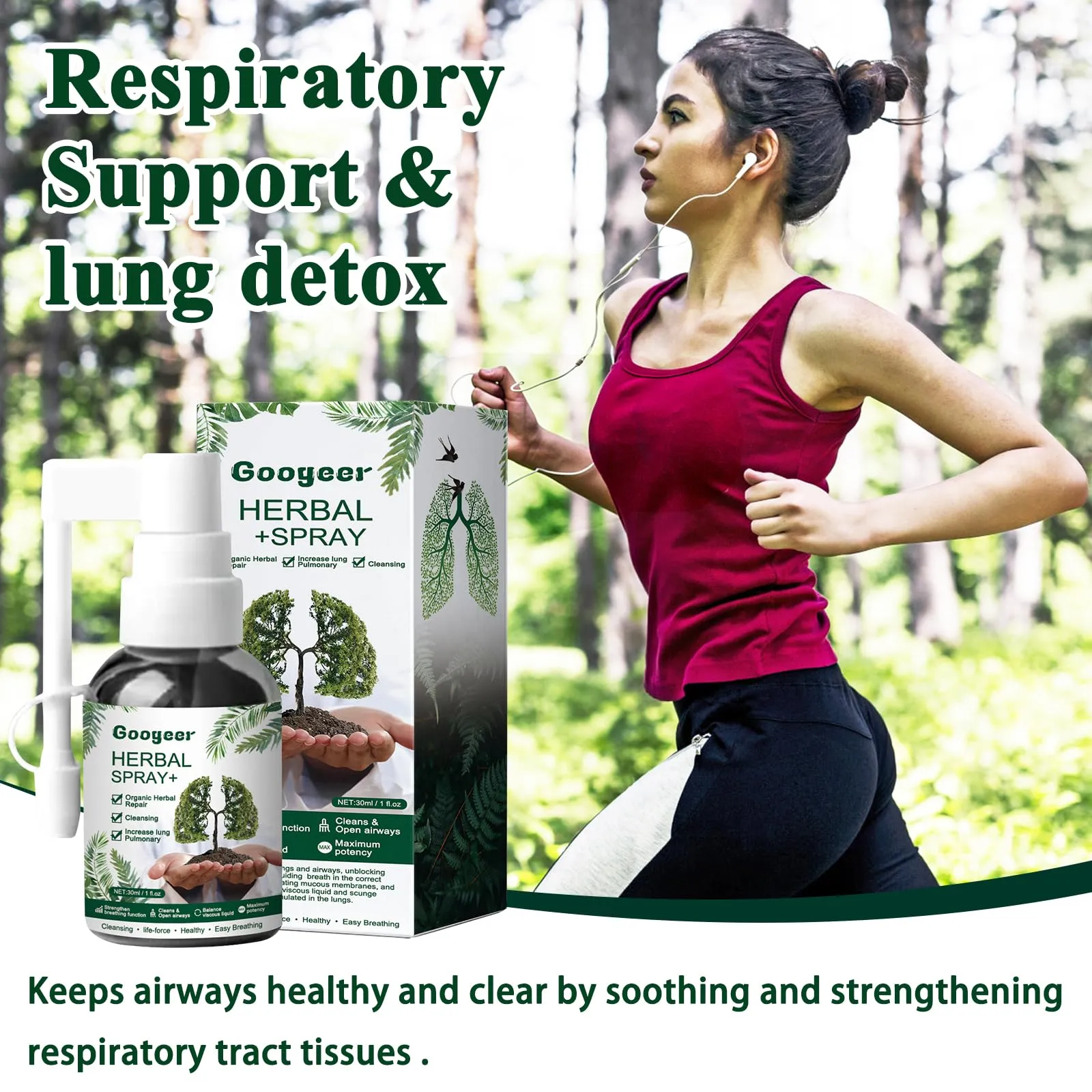 3 Pcs Lung Cleansing Respinature Herbal Spray Cleansing Lung Lung Spray Respi Nature Herbal Spray Herbal Lung Cleansing Spray Herbal Lung Cleanse Lungwort Lungwort Nasal Spray