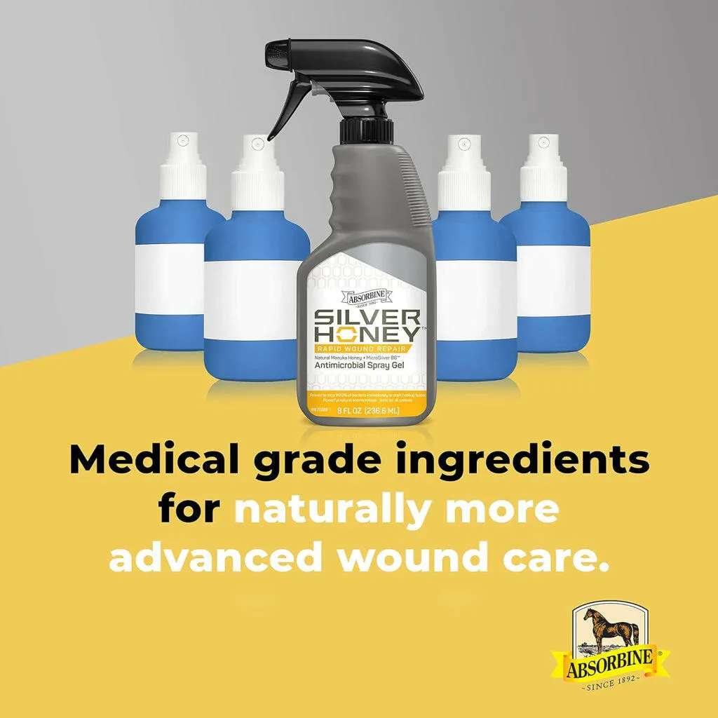 Absorbine Silver Honey Rapid Wound Repair Spray Gel 8 oz
