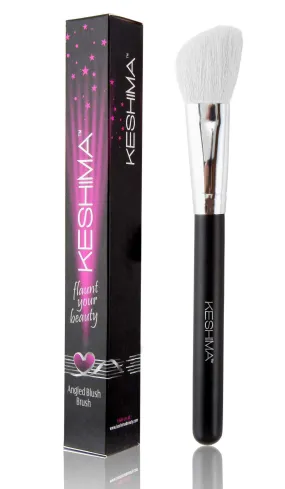 Angled Blush Brush/Bronzer Brush By Keshima - Best Brush for Contouring, Blush and Bronzer Makeup Application