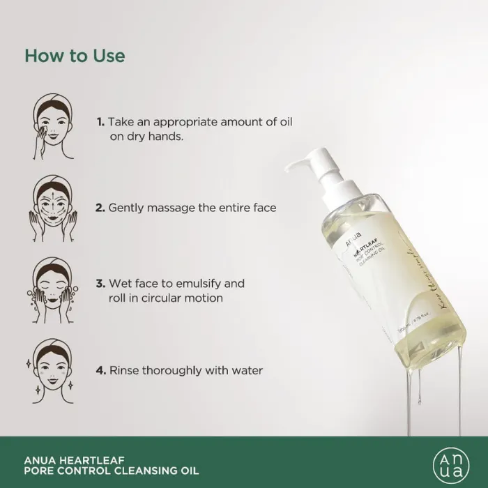 ANUA Heartleaf Pore Control Cleansing Oil (200ml)