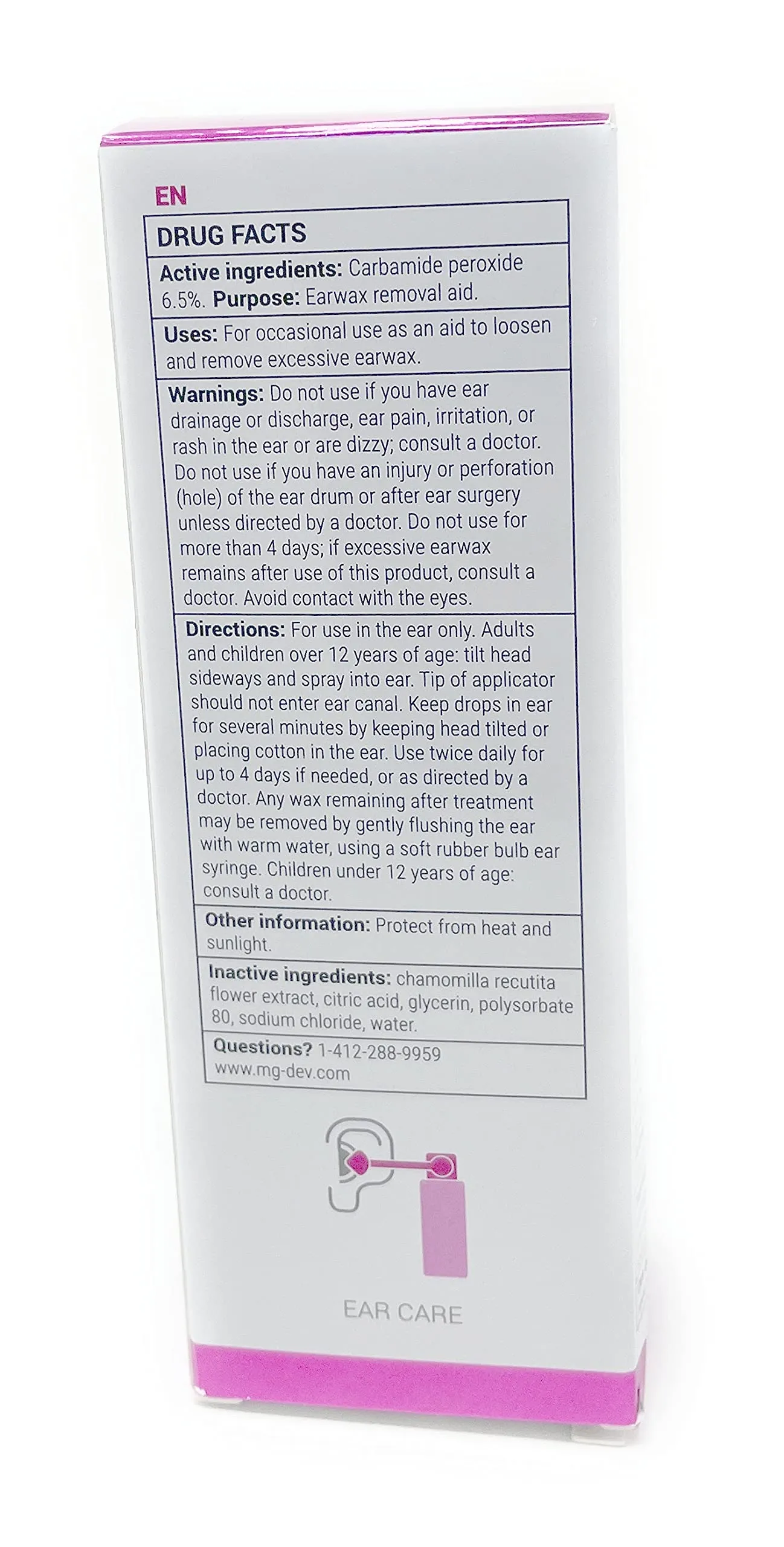 Audinell Ear Wax Removal Spray (50ml) | Ear Cleaner | Soothes & Prevents Irritations, Cleanses Ear Canal | Replaces Q-Tips, Ear Candles, Cotton Swabs, Q-Grips, Spades, Ear Drops | Safe for All Ages