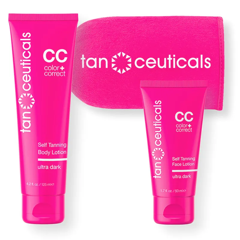 Body   Face CC Self Tanning Kit, Ultra Dark