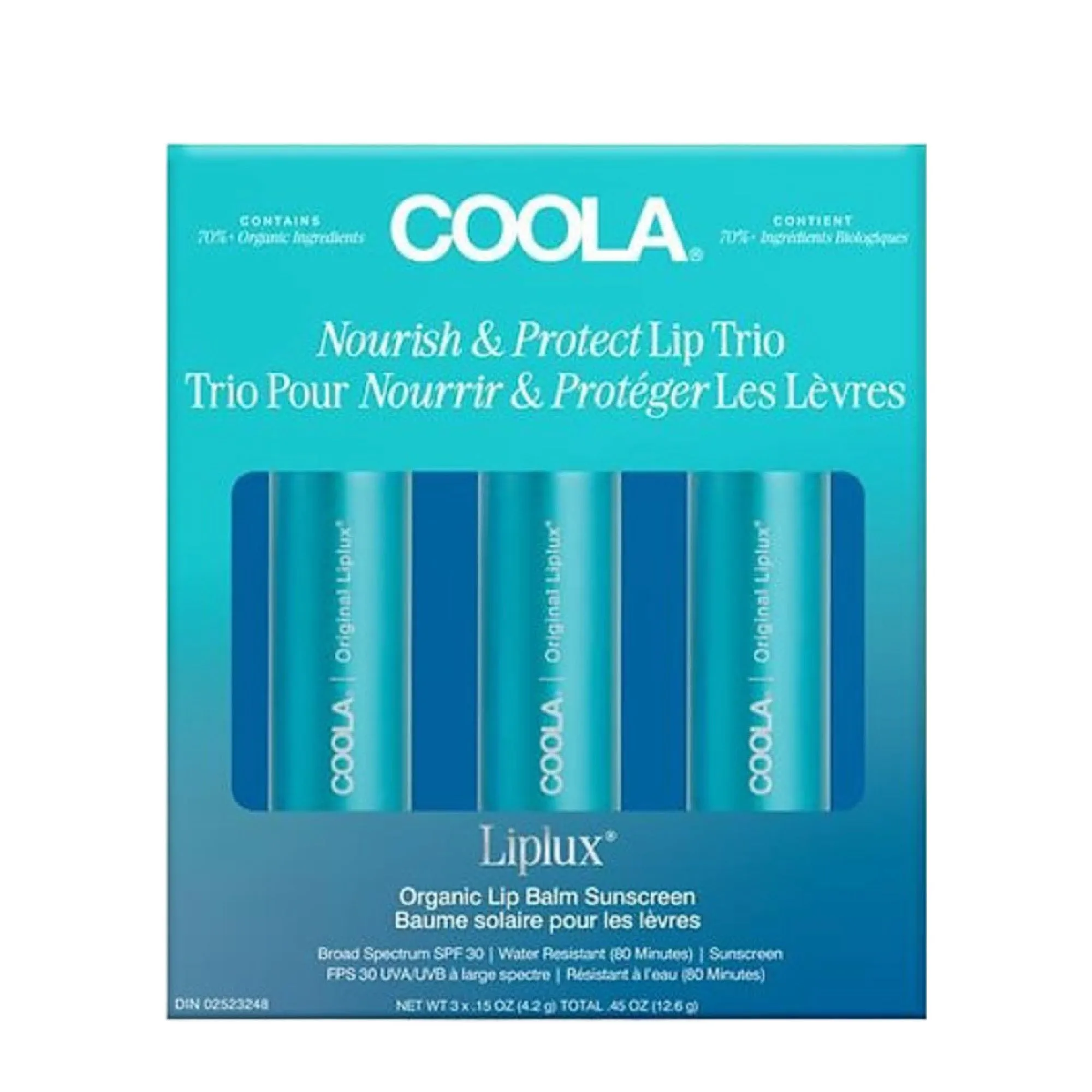 Classic Liplux Lip Balm Trio SPF 30 3x 4.2g