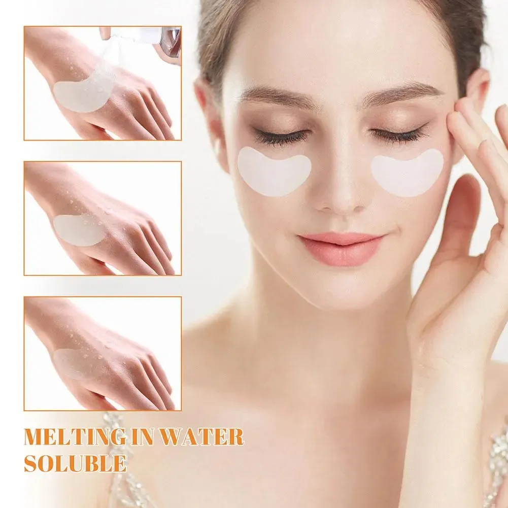 Collagen Soluble Patches Film - Anti-Wrinkles, Remove Dark Circles, Nourish Mask, Moisturizing, Lift, Firming Skin, Eyes Care.