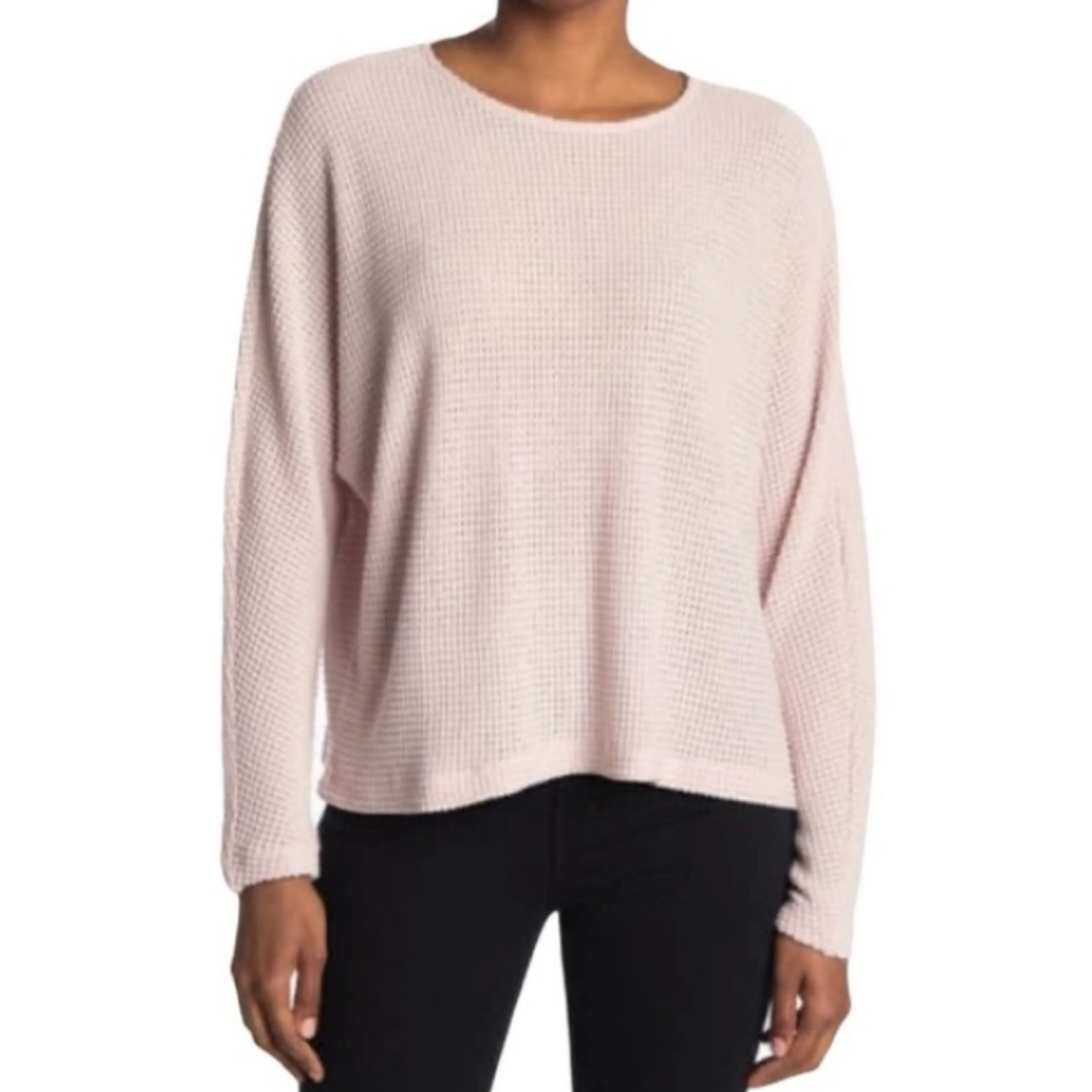 FOR THE REPUBLIC Soft Waffle Knit Top