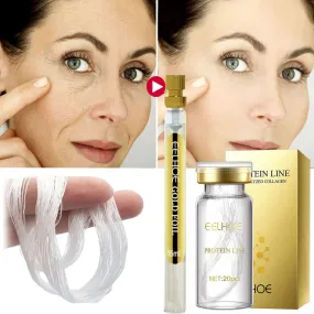 Instant Lifting Collagen Protein Thread Set for Wrinkle Removal, Facial Filler, Absorbable V Face Thread, Silk Firming for Anti-aging Care