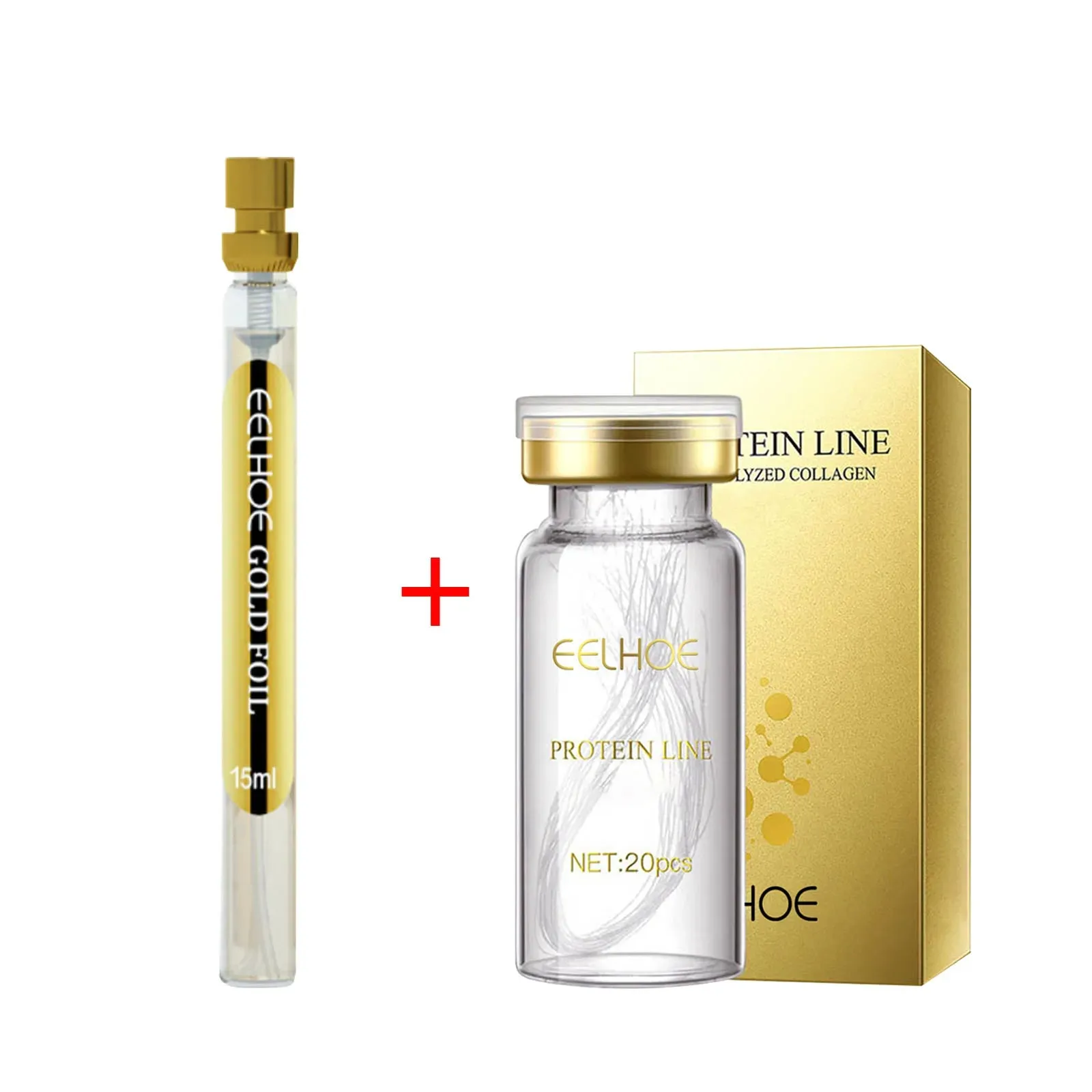 Instant Lifting Collagen Protein Thread Set for Wrinkle Removal, Facial Filler, Absorbable V Face Thread, Silk Firming for Anti-aging Care