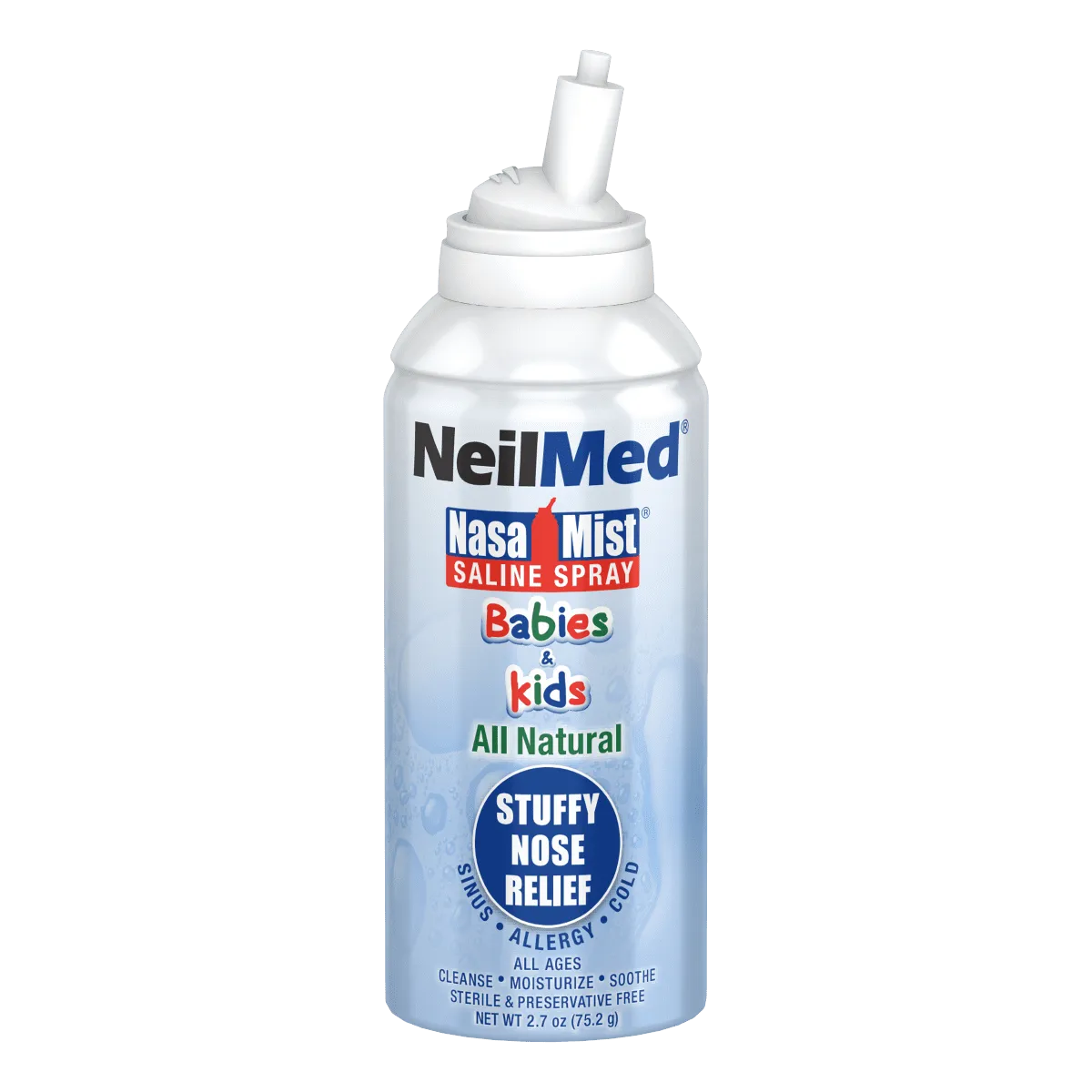 Neilmed Pediamist Pediatric Saline for Stuffy Noses, Nasal Mist Spray, 2.53 oz