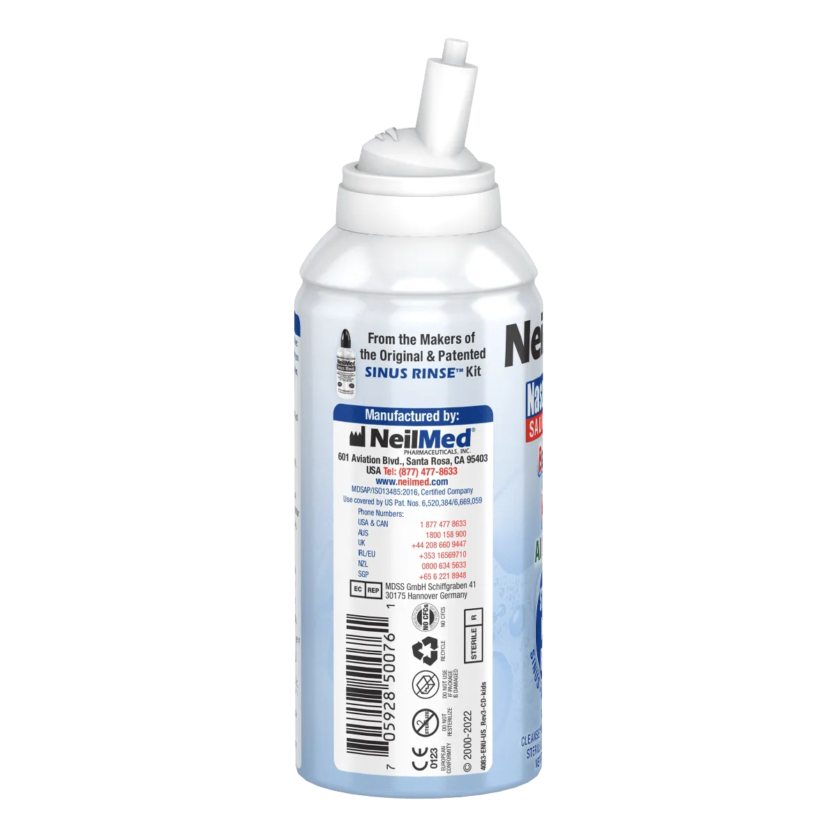 Neilmed Pediamist Pediatric Saline for Stuffy Noses, Nasal Mist Spray, 2.53 oz