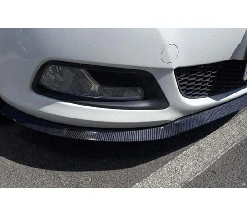 Pinalloy 48MM Wide TPVC/PU/EPDM Rubber Soft Bending with Carbon Fiber Texture Universal Front Bumper Spoiler Lip 8.2 feet (2.5 meters)
