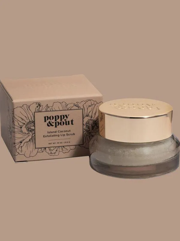 Poppy & Pout Lip Scrub - Island Coconut