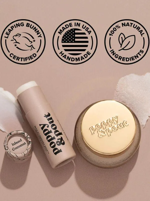 Poppy & Pout Lip Scrub - Island Coconut