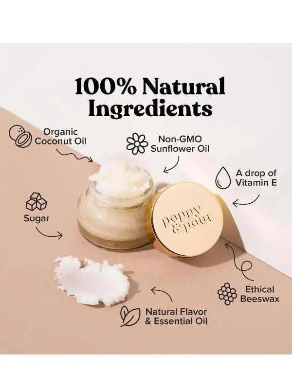 Poppy & Pout Lip Scrub - Island Coconut